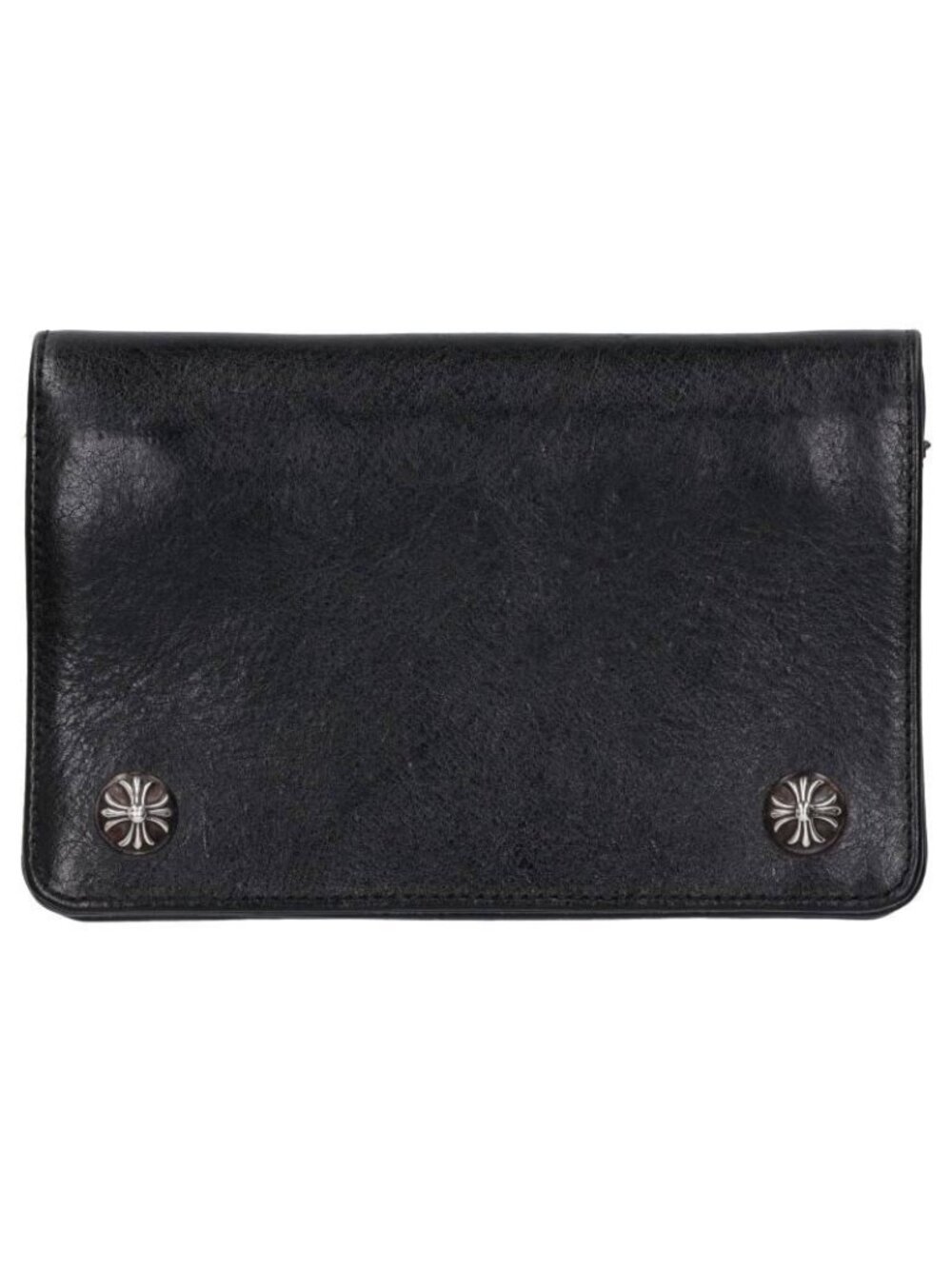 Chrome Hearts Cross Button Leather Wallet